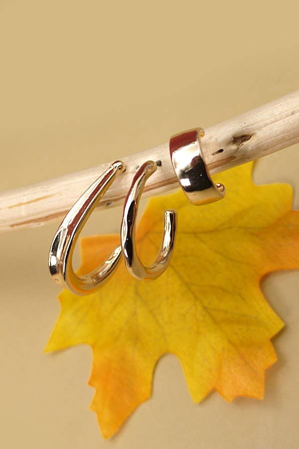 JOSSLYN by wall to wall - TRIO HOOP EARRING SET | 71E2208190