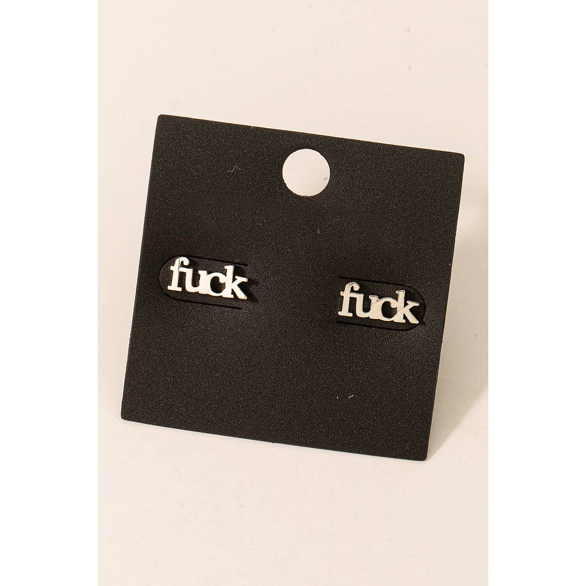 Fame Accessories - Mini Fuck Stud Earrings