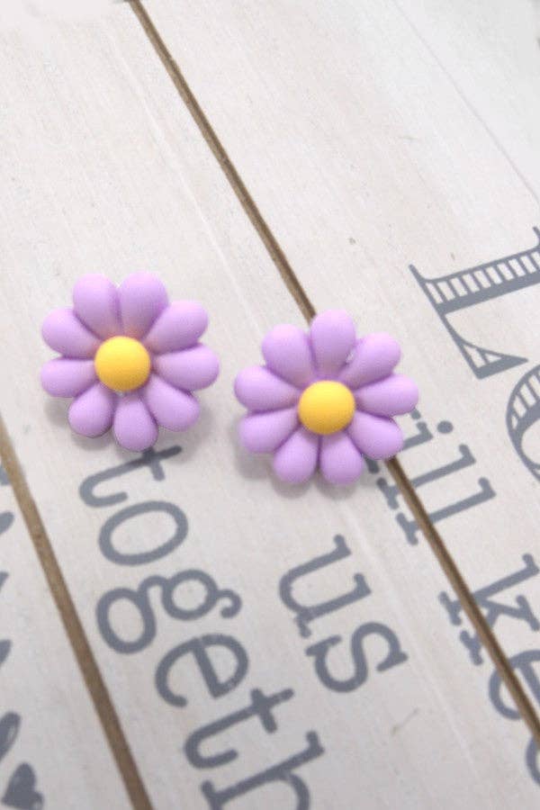 JOSSLYN by Wall to Wall - MATTE DAISY FLOWER STUD | 10E3022310
