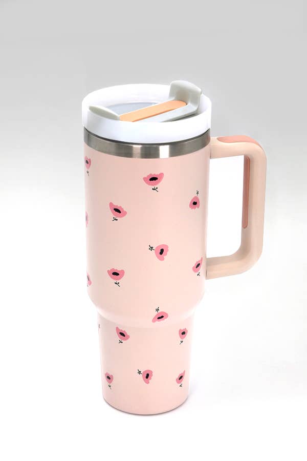 JOSSLYN by Wall to Wall - 40oz STAINLESS STEEL TUMBLER FLOWER