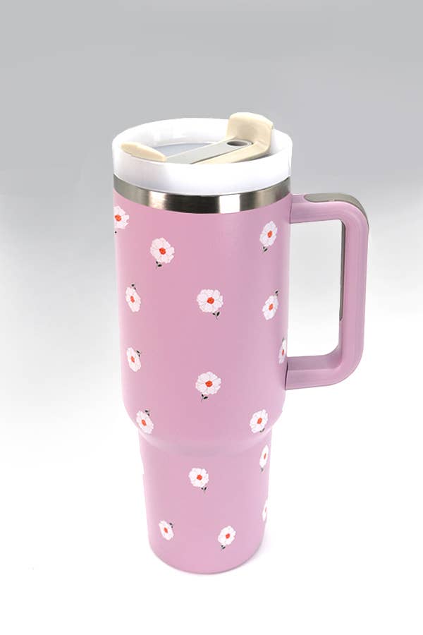 JOSSLYN by Wall to Wall - 40oz STAINLESS STEEL TUMBLER FLOWER