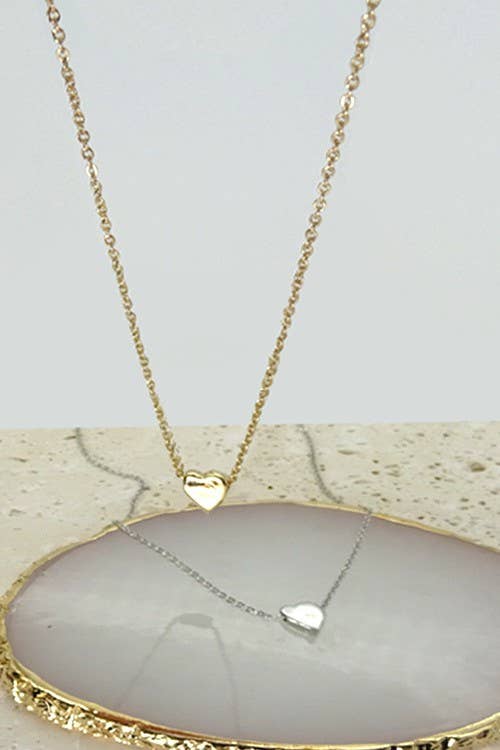 JOSSLYN by wall to wall - CLASSIC MINI HEART NECKLACE | 47N15737-HEART