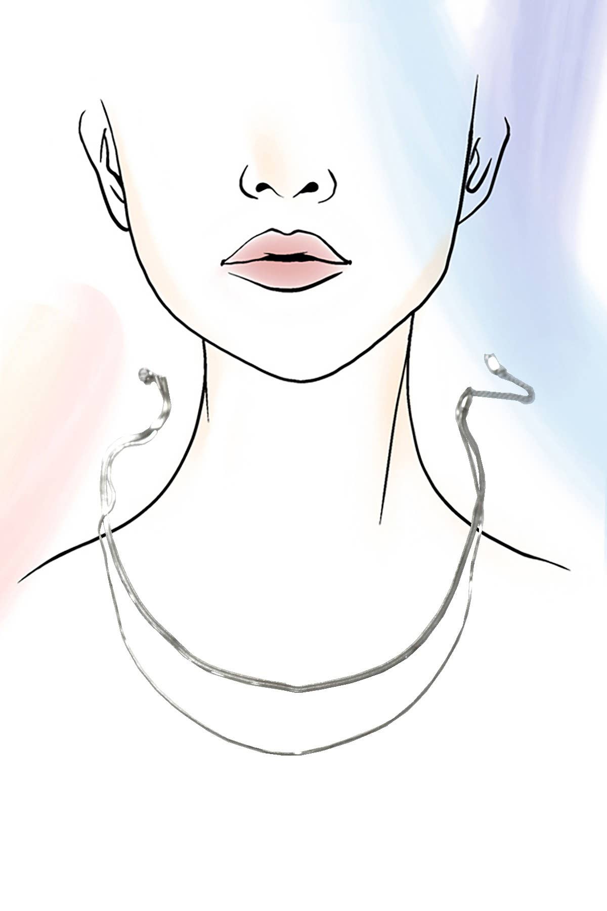 JOSSLYN by wall to wall - STAINLESS STEEL TARNISH FREE MULTI LAYER NECKLACE | 40NK315