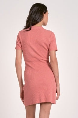 Coral Shirt Dress