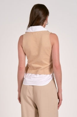 Layered Sweater Vest
