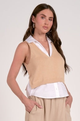 Layered Sweater Vest