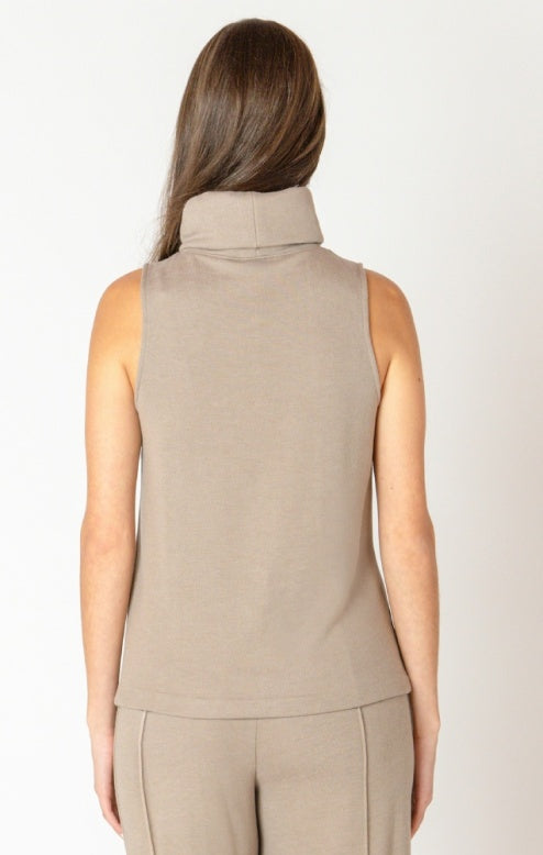 Almond Rolled Neck Top