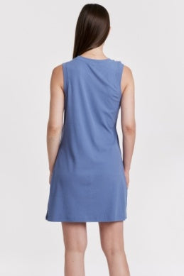 Justine Dress- Stormy Blue