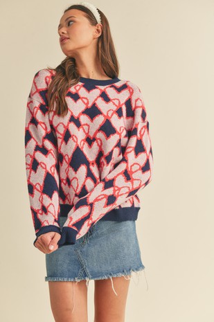 Mila Heart Sweater
