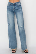 Risen HR Wide Leg Vintage Jeans