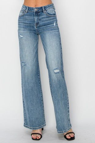 Risen HR Wide Leg Vintage Jeans