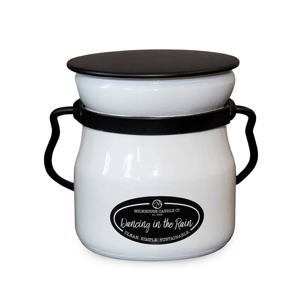 Milkhouse Candle Company - 5 oz Cream Jar Soy Candle: Dancing in the Rain by Milkhouse