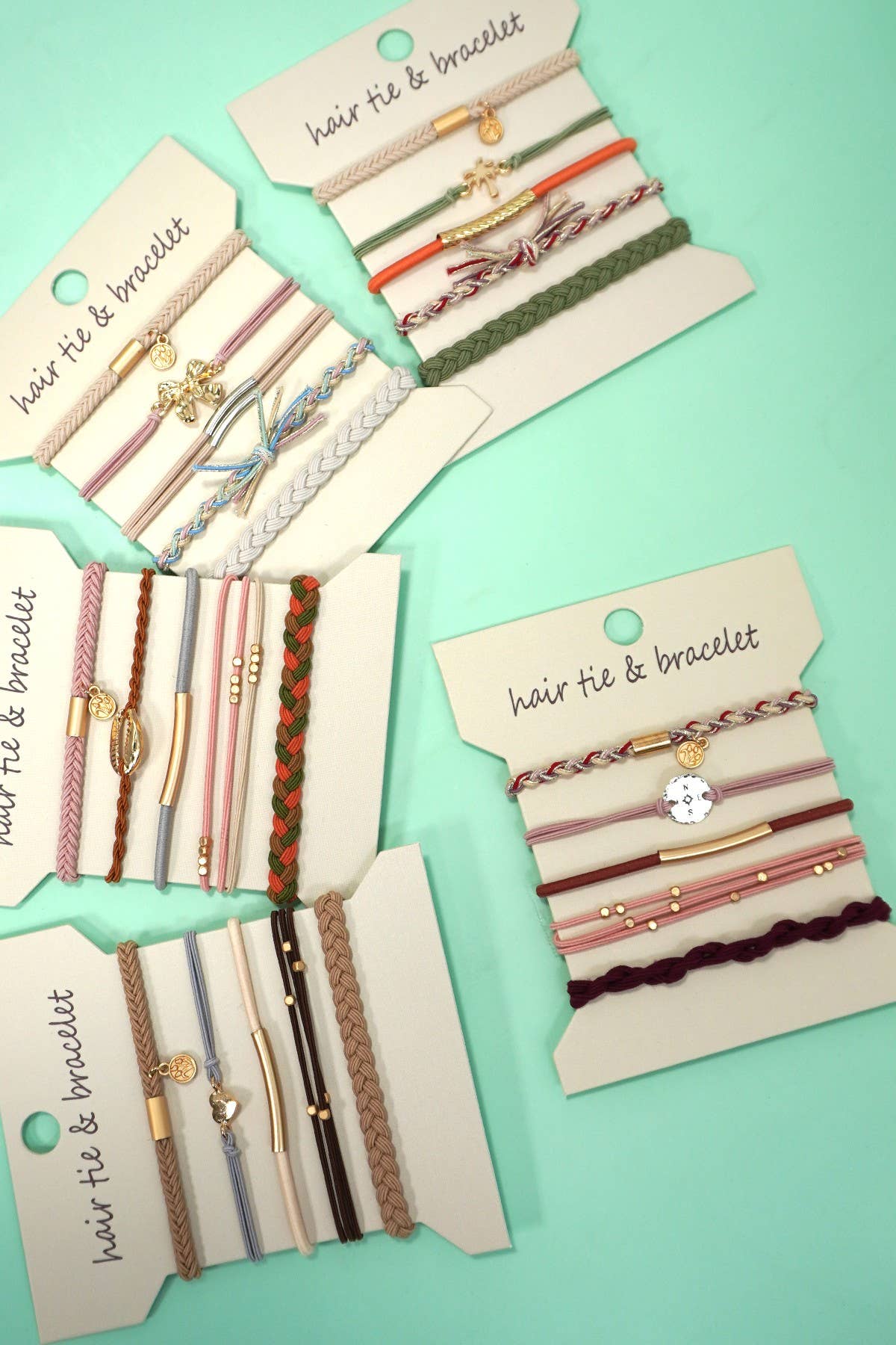 JOSSLYN by wall to wall - BOHO DUAL FUNCTION KNOT BRACELET HAIR TIES | 40BH104