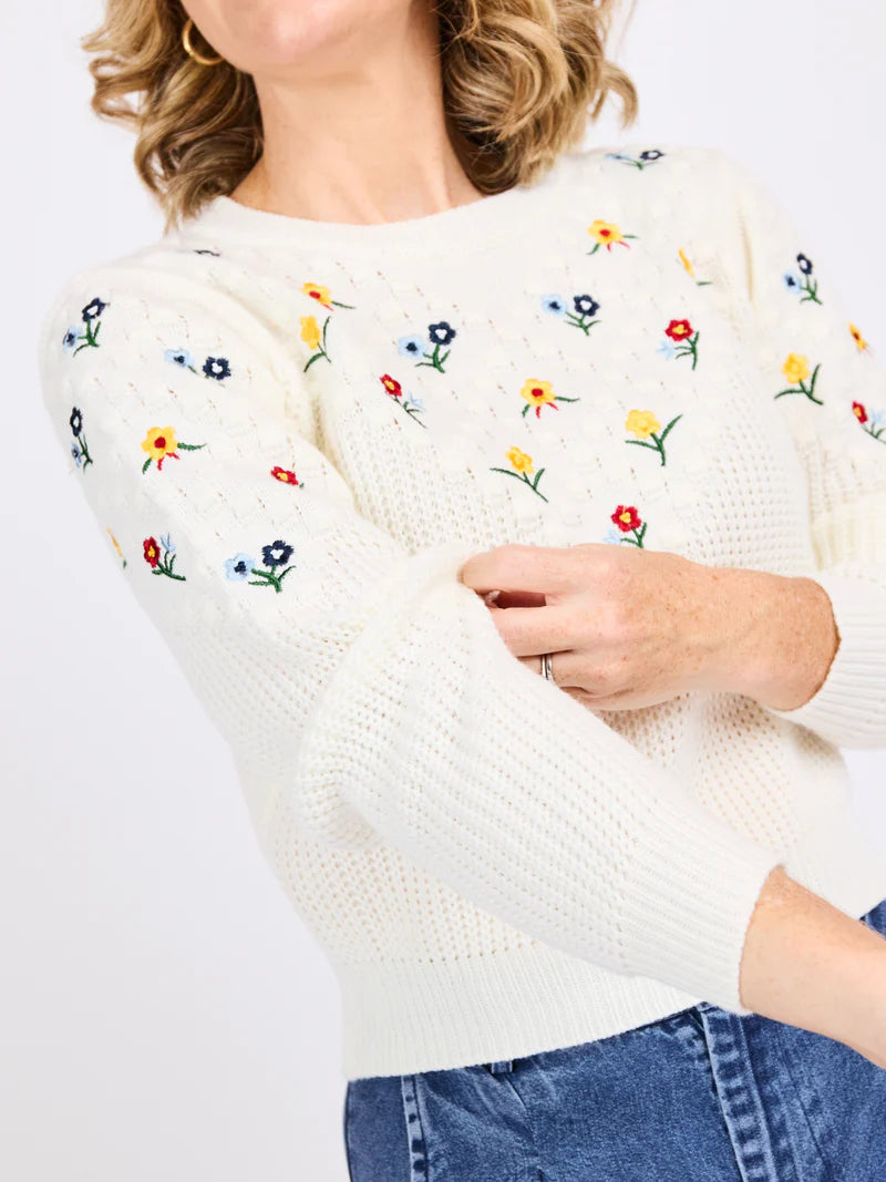 Bettie Embroidered Sweater