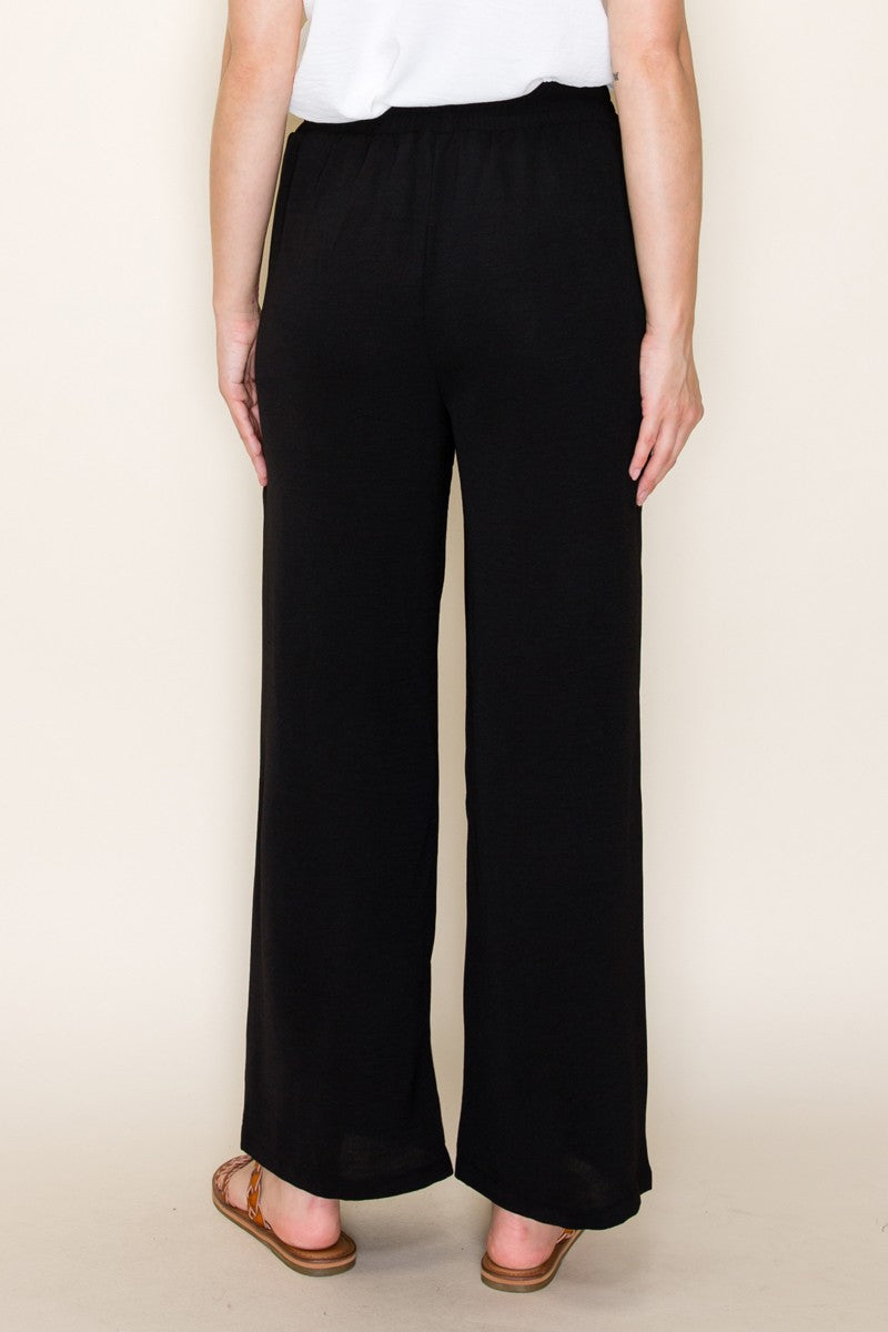 Solid Wide Leg Pants