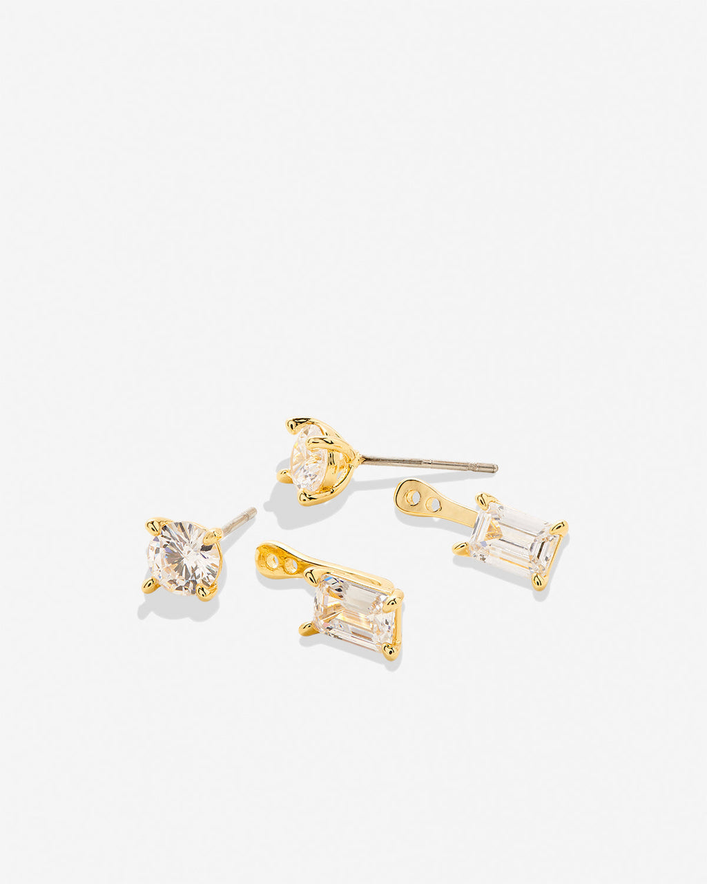 Beautifully Broken Emerald Cut Ear Jackets
