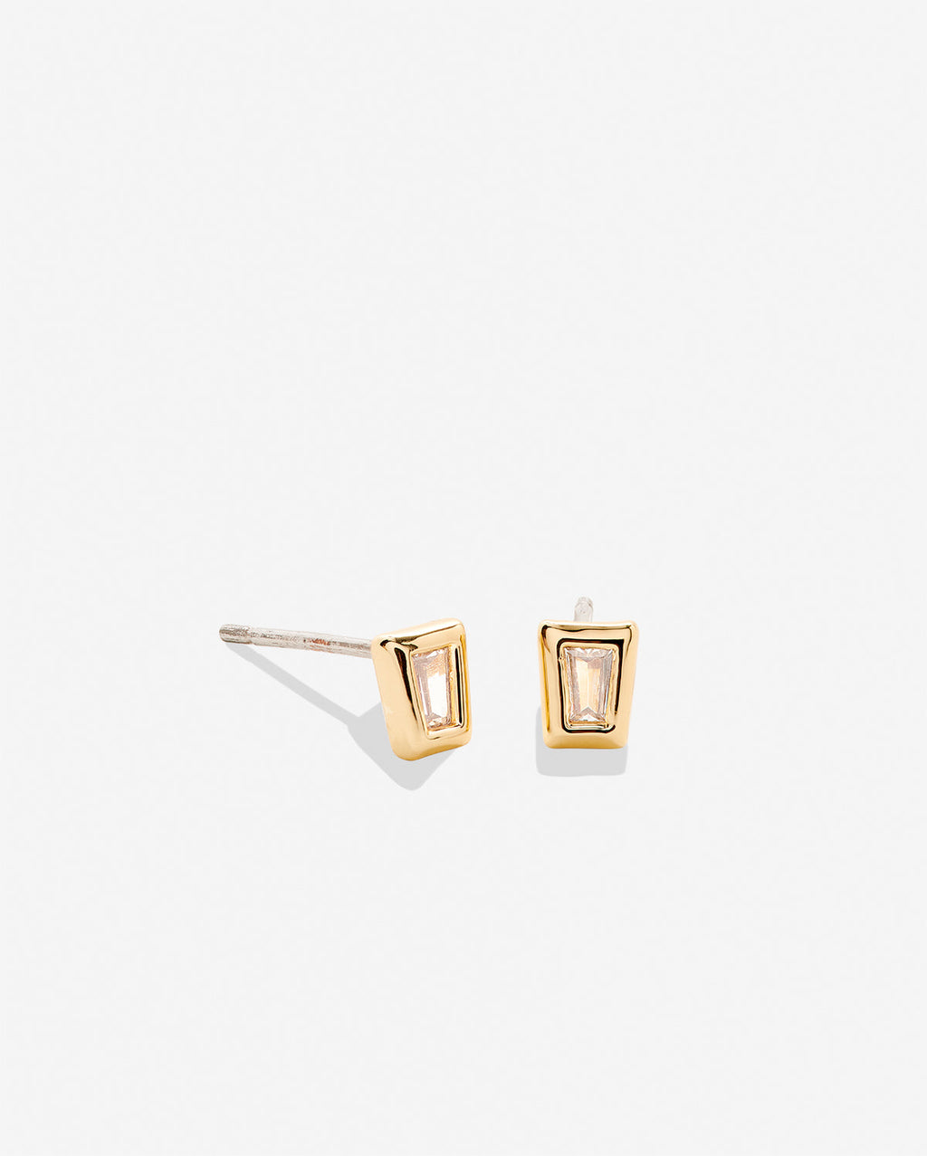 Mom Baguette Stud Earrings