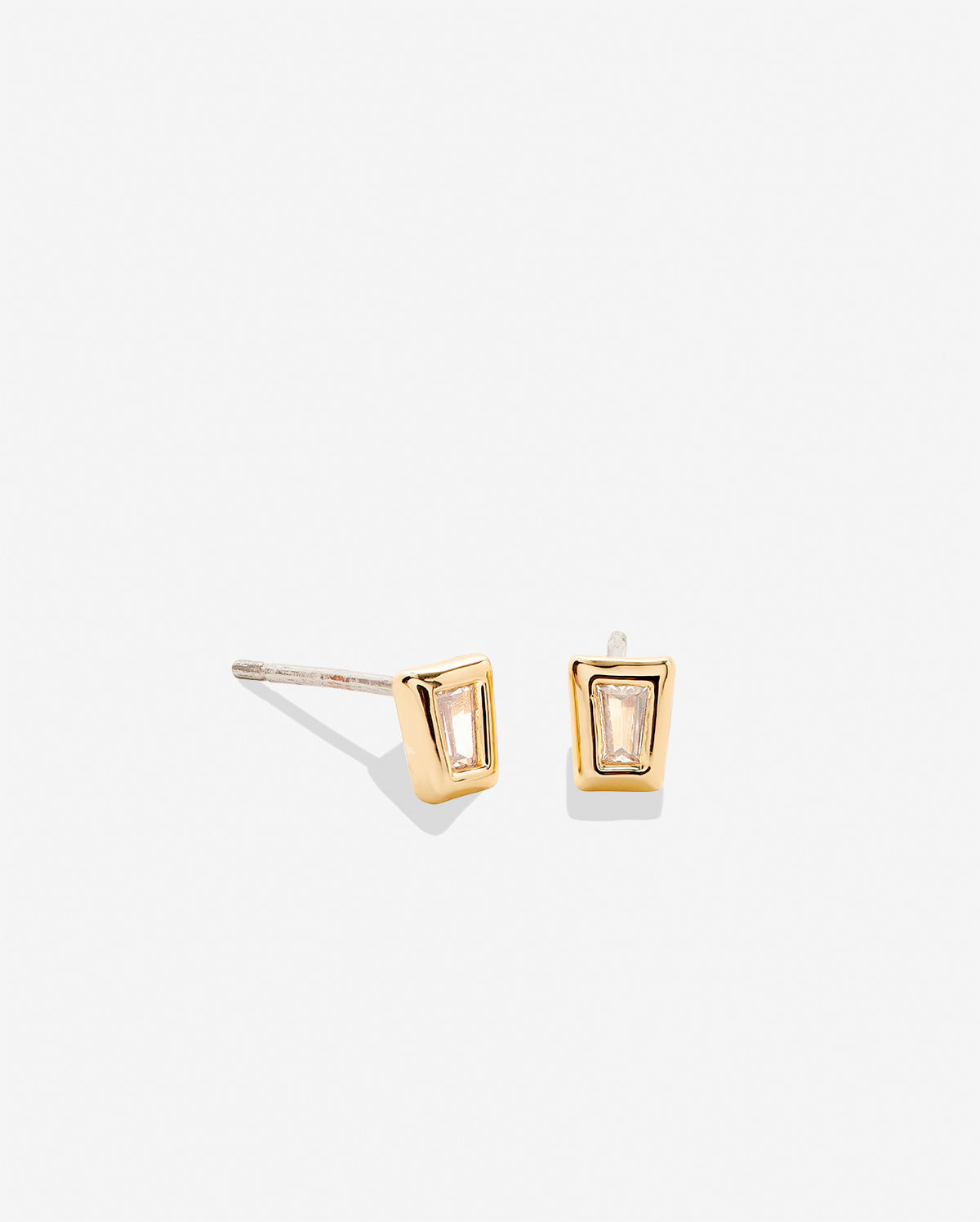 Mom Baguette Stud Earrings