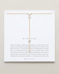 By My Side Pear Cut Lariat Necklace