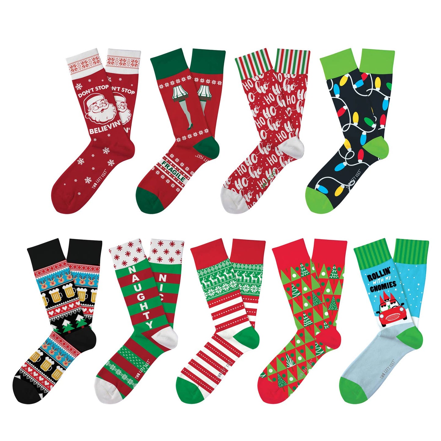 Two Left Feet Christmas Socks