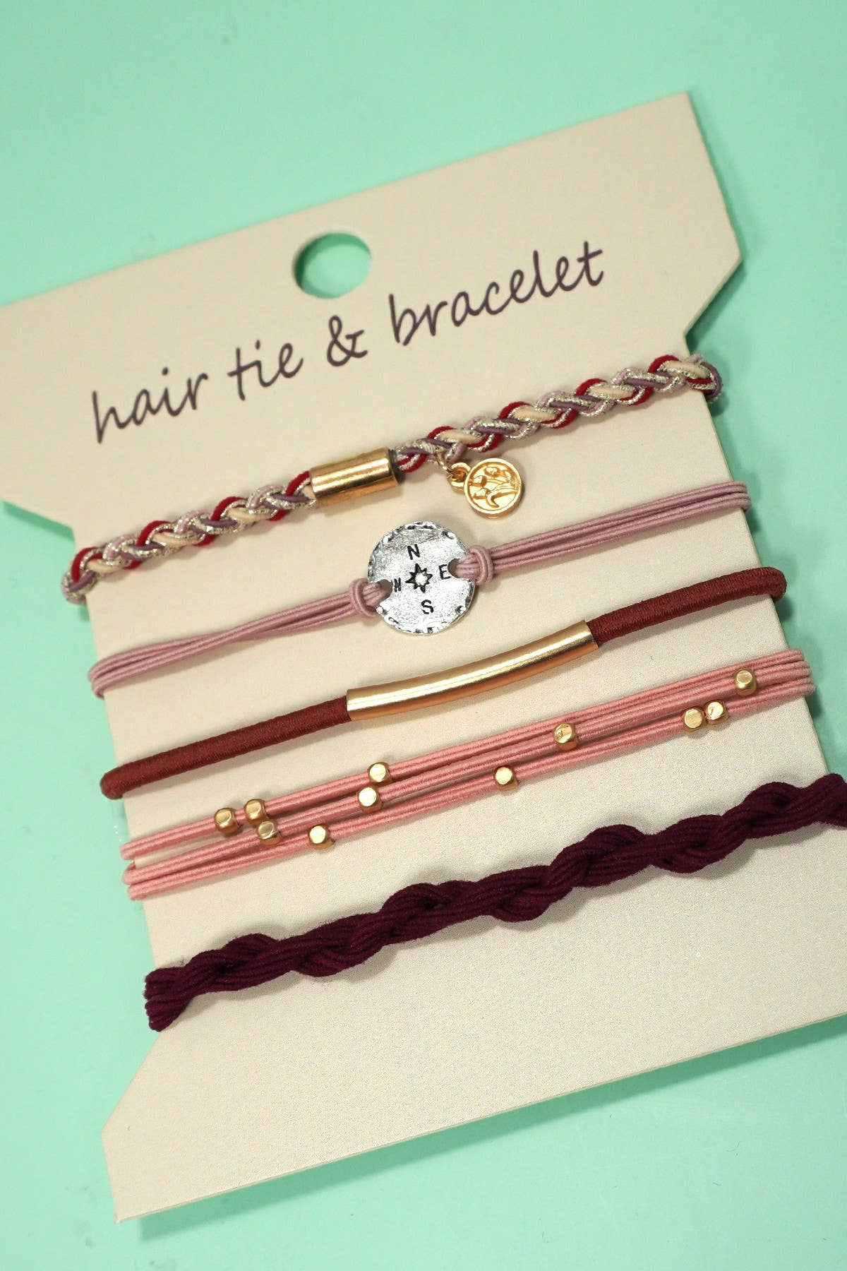 JOSSLYN by wall to wall - BOHO DUAL FUNCTION KNOT BRACELET HAIR TIES | 40BH104