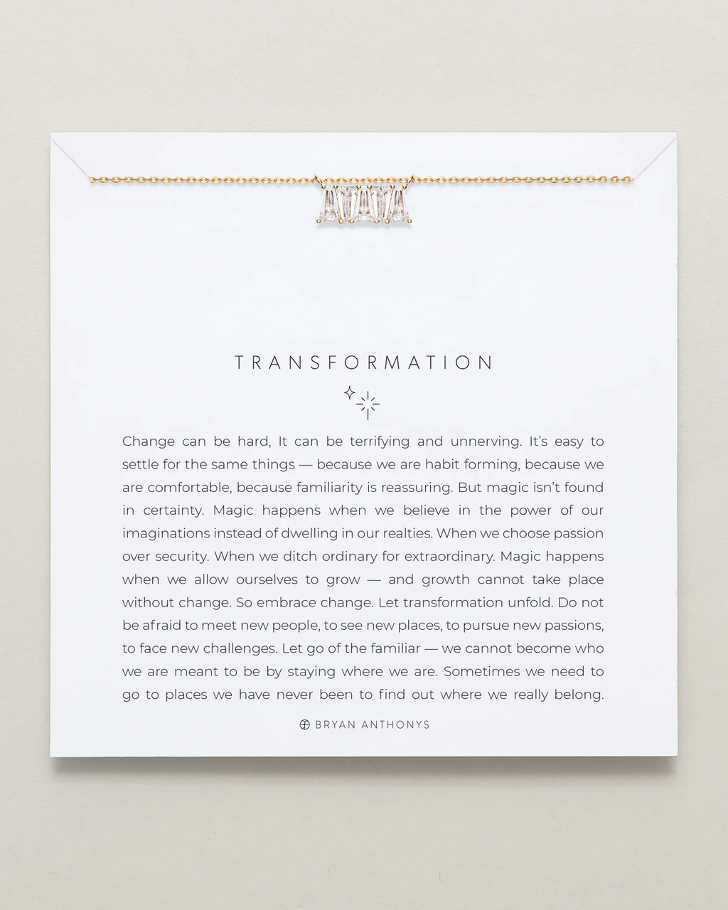 Transformation Baguette Necklace