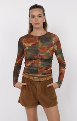 HEART BEATS MESH TOP