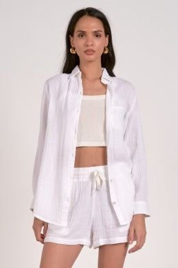 White Gauze Top