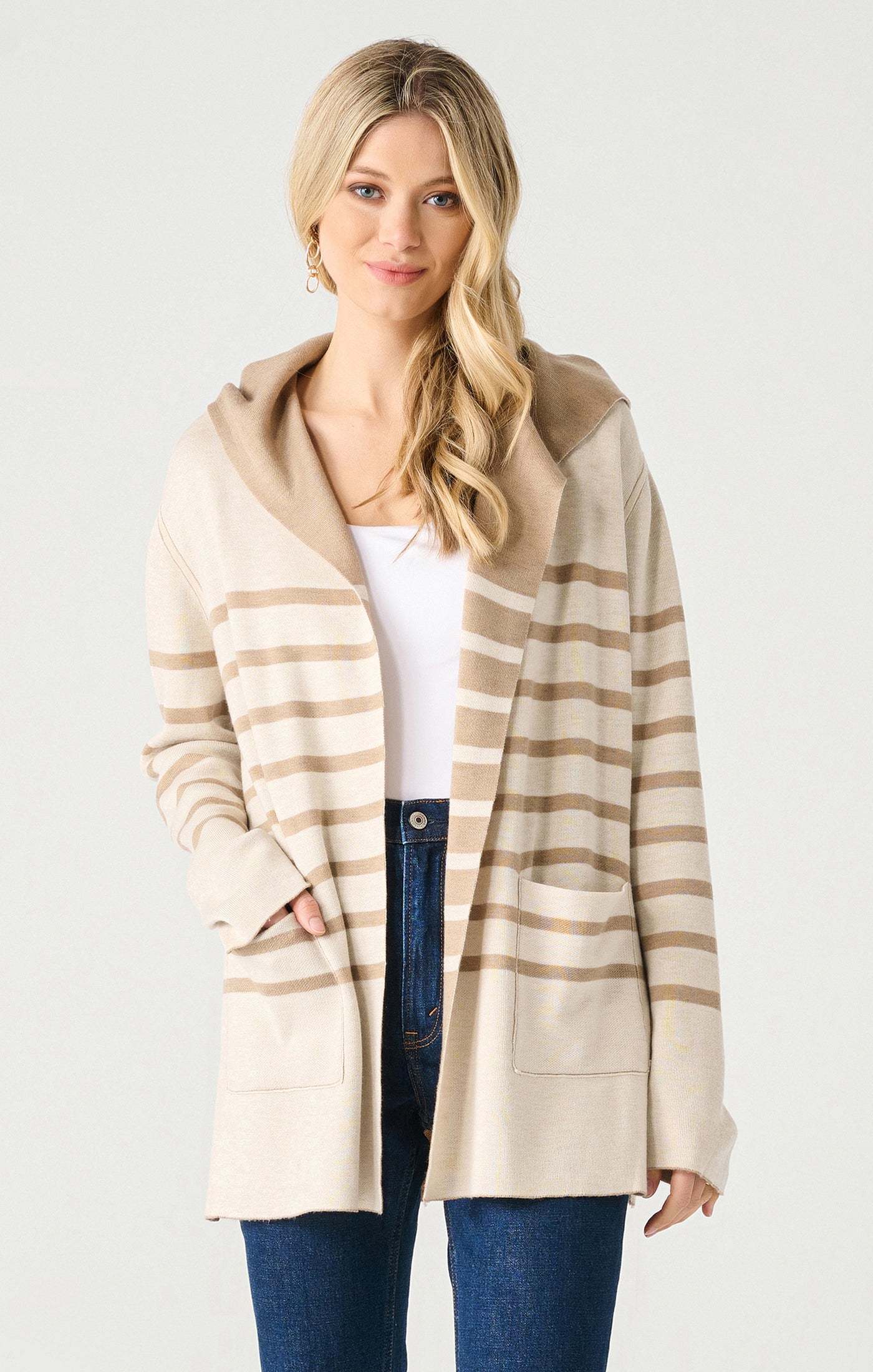 Oat Stripe Cardi