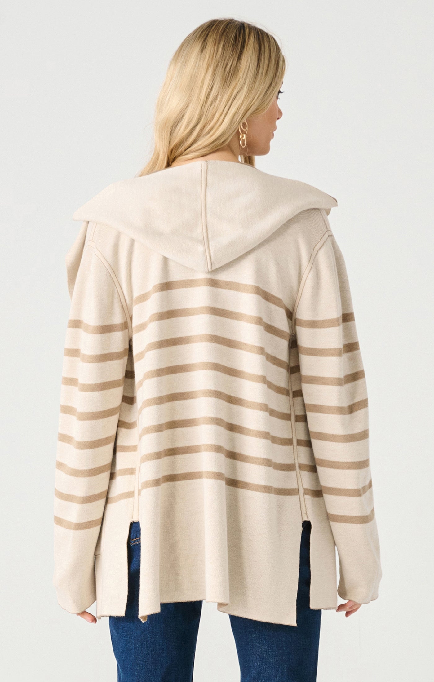 Oat Stripe Cardi