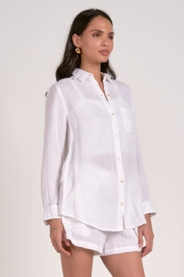 White Gauze Top