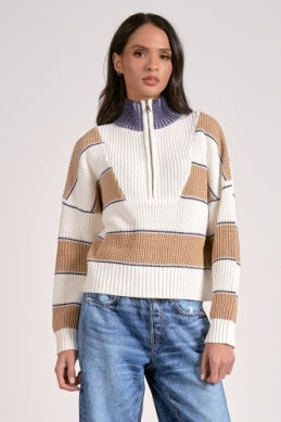 Camel Stripe Sweater