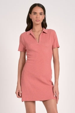Coral Shirt Dress