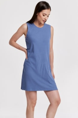 Justine Dress- Stormy Blue