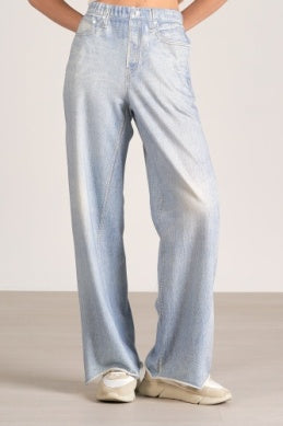 Faux Denim Pants